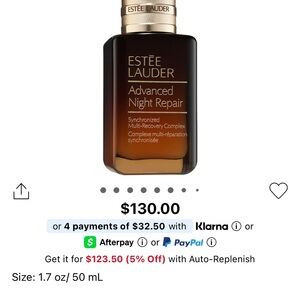 Estee Lauder Advanced Night Repair Serum - Black and Gold